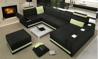 Yarra -1 Leather Sofa Lounge Set